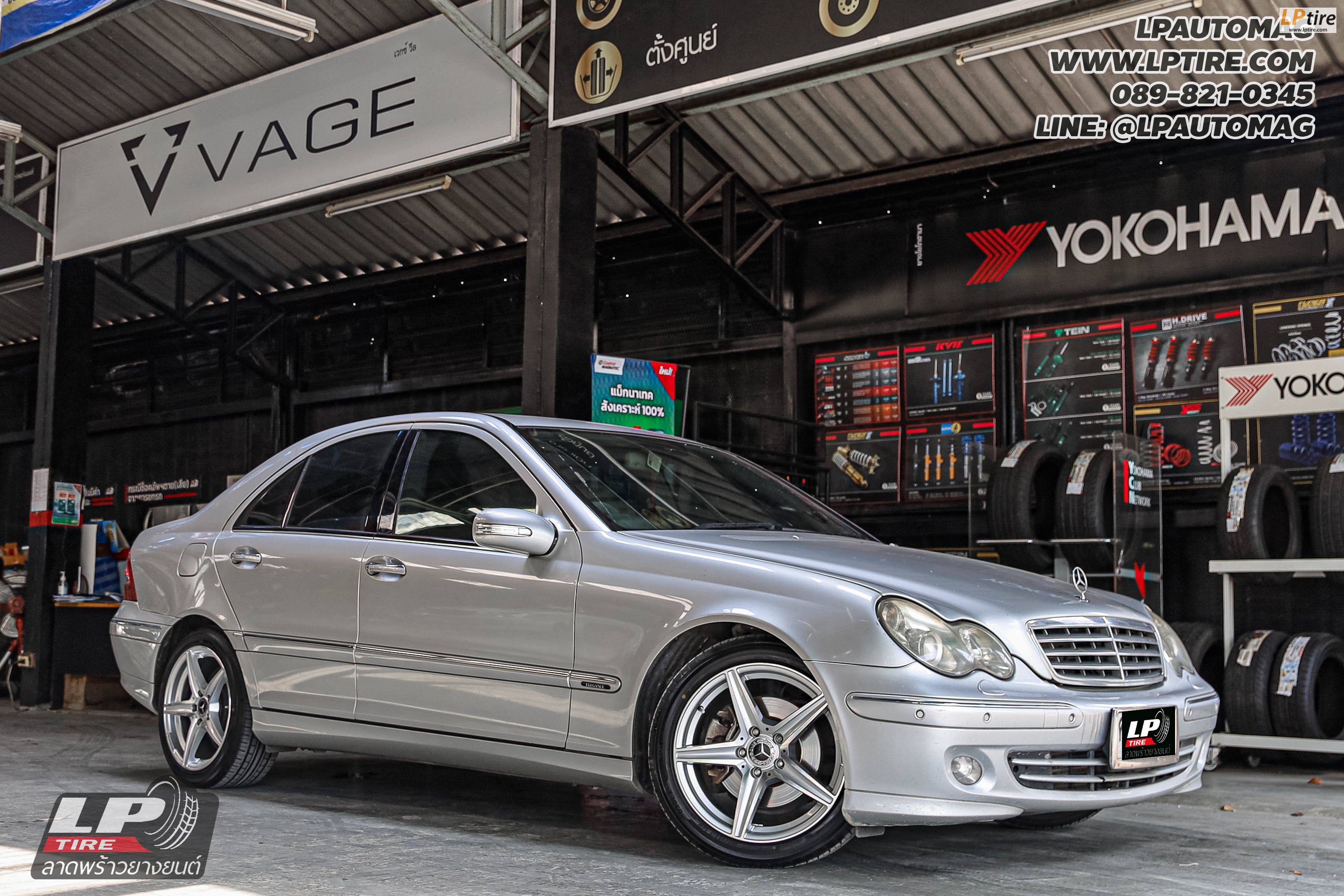 รถ -BENZ C230 ล้อแม็ก - LG EDITION5 สเปค - 17x8 ET35 5x112 ยาง - YOKOHAMA ALLIANCE AL30
เบอร์ -225/45-17