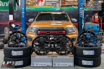 รถ - FORD RANGER ล้อแม็ก - VAGE VFX01 SUV V-BLACK สเปค - 20x9 ET15 6x139.7 ยาง - TOYO PROXES ST3 เบอร์- 265/50-20