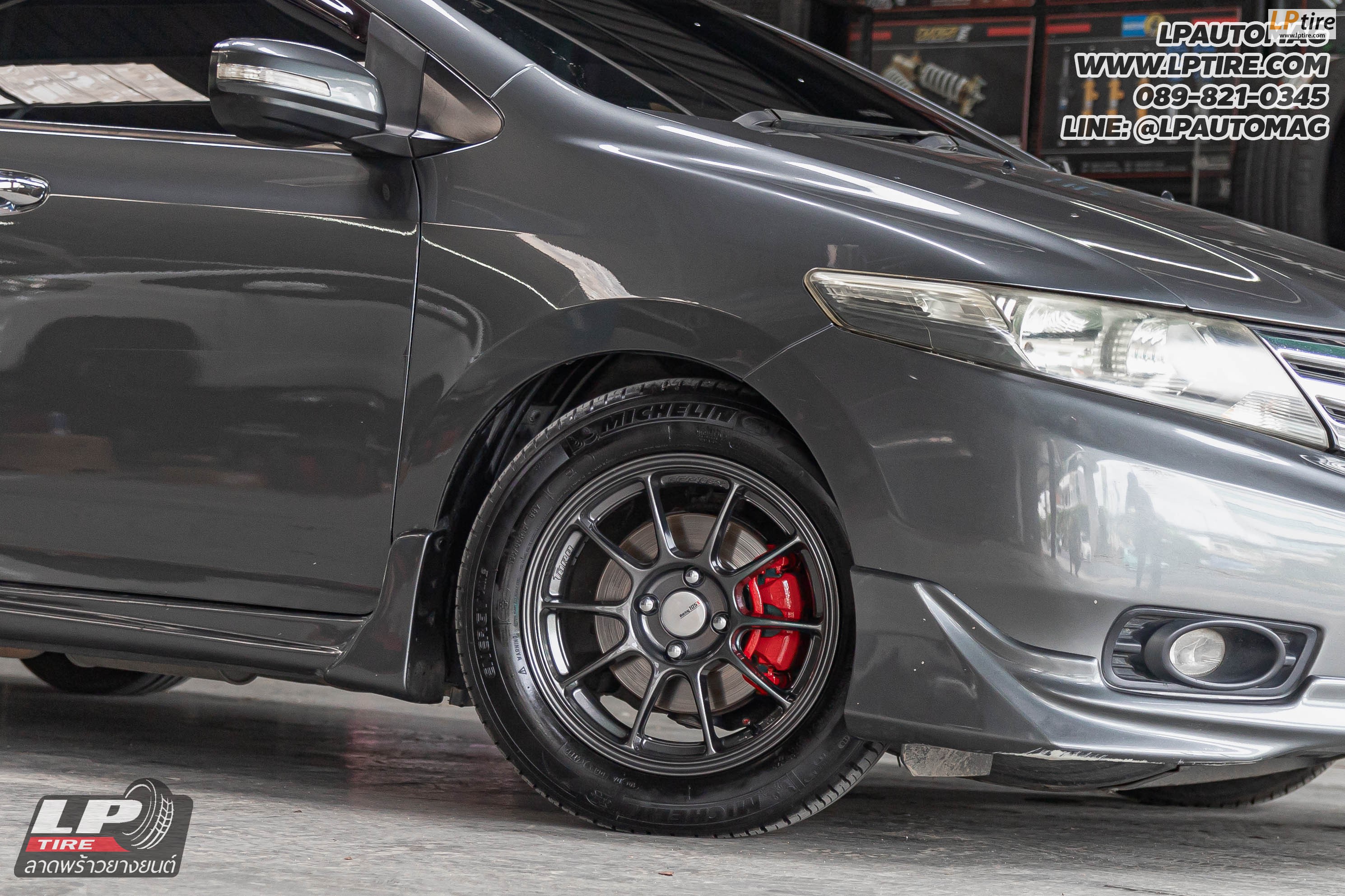 รถ - HONDA CITY ล้อแม็ก - TORQ BY LENSO TC105X ไฮเปอร์แบ็ก สเปค - 15x7 ET35 4x100 ยาง - MICHELIN เบอร์- 185/60 R15