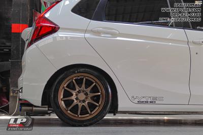 รถ - HONDA JAZZ ล้อแม็ก - Auto Option DS-019 ลาย CE28 น้ำตาล สเปค - 16x7 ET40 4x100 ยาง - BRIDGESTONE RE004 เบอร์ - 205/45-16