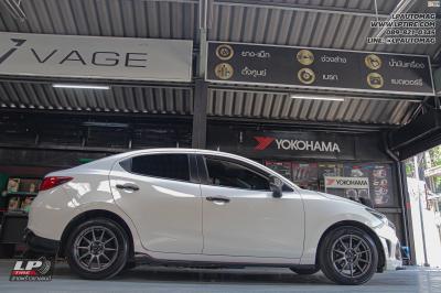 รถ - MAZDA 2 ล้อแม็ก - ADVANTI N979 PROTO FlowForming เทากัน สเปค - 16x7 ET35 4x100 ยาง - YOKOHAMA ADVAN dB V552 เบอร์ -195/55 R16