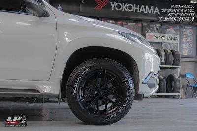 รถ - MITSUBIISHI PAJERO ล้อแม็ก - VAGE VF04 SUV BLACK สเปค - 18x9 ET15 6x139.7 ยาง -YOKOHAMA G015 เบอร์ - 265/60-18