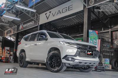 รถ - MITSUBIISHI PAJERO ล้อแม็ก - VAGE VF04 SUV BLACK สเปค - 18x9 ET15 6x139.7 ยาง -YOKOHAMA G015 เบอร์ - 265/60-18