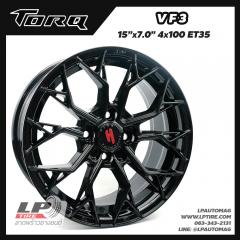 ล้อแม็ก TORQ VF3 BY LENSO 15นิ้ว สีดำเงา